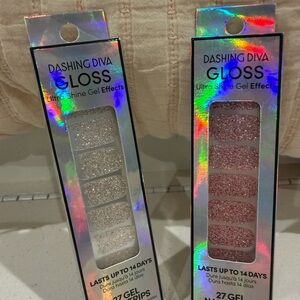 Dashing Diva Gloss Ultra Shine Gel Effects - Silver and Pink